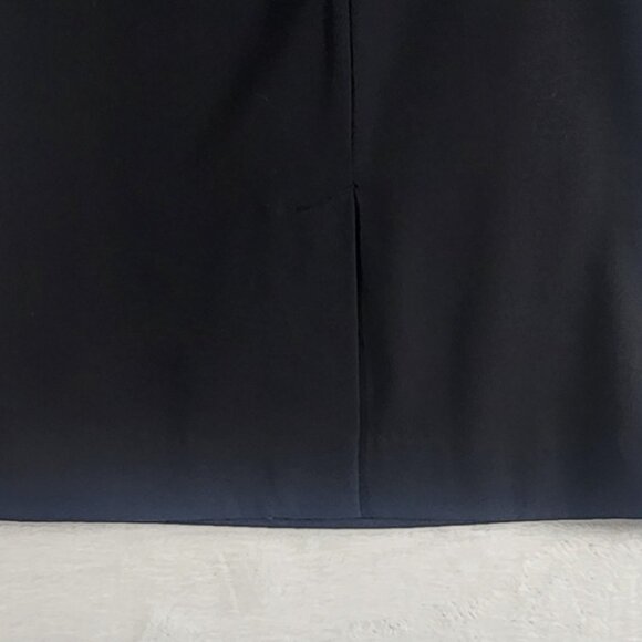 Merona Stretch Black Knee Length, Midi, Pencil Skirt Stretch Zipper Size 12 - Picture 4 of 9